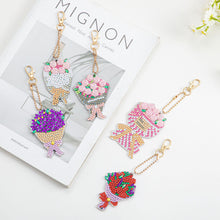 Charger l'image dans la galerie, 5 pièces/ensemble fleur DIY porte-clés