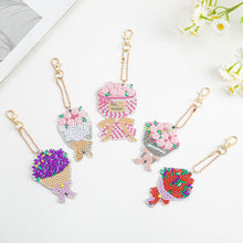 Charger l'image dans la galerie, 5 pièces/ensemble fleur DIY porte-clés