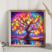Charger l'image dans la galerie, Vie d'arbre coloré-peinture de diamant ronde complète 30*30CM