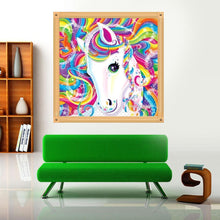 Charger l'image dans la galerie, Cheval - diamant rond complet - 30x30cm