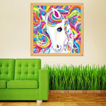 Charger l'image dans la galerie, Cheval - diamant rond complet - 30x30cm
