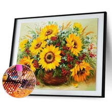 Charger l'image dans la galerie, Tournesol - peinture en diamant complet - 30x40cm