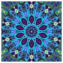 Charger l'image dans la galerie, Fleur géométrique - diamant rond complet - 25x25cm