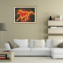 Charger l'image dans la galerie, Cheval de feu - diamant rond complet - 30x40cm