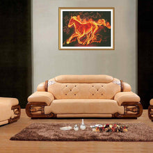 Charger l'image dans la galerie, Cheval de feu - diamant rond complet - 30x40cm