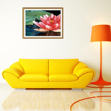 Charger l'image dans la galerie, Lotus - diamant rond complet - 40x30cm