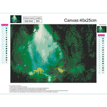 Charger l'image dans la galerie, Cerf de forêt - diamant rond complet - 30x40cm