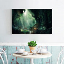 Charger l'image dans la galerie, Cerf de forêt - diamant rond complet - 30x40cm