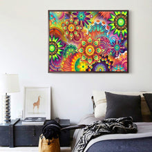 Charger l'image dans la galerie, Fleurs colorées - peinture en diamant complet - 40x30cm