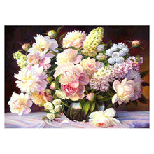 Charger l'image dans la galerie, Fleurs chaudes - diamant rond complet - 40x30cm