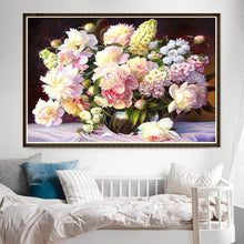 Charger l'image dans la galerie, Fleurs chaudes - diamant rond complet - 40x30cm