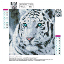 Charger l'image dans la galerie, Tête de tigre - diamant rond complet - 30x30cm