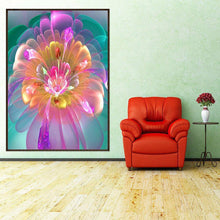 Charger l'image dans la galerie, Point de fleur fluorescent - diamant rond complet - 30x40cm