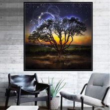Charger l'image dans la galerie, Arbre de lune - diamant rond plein - 30x30cm
