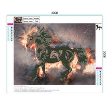 Charger l'image dans la galerie, Cheval - diamant rond complet - 40x30cm