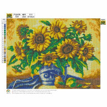 Charger l'image dans la galerie, Tournesols - diamant rond complet - 35x45cm