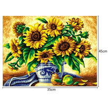 Charger l'image dans la galerie, Tournesols - diamant rond complet - 35x45cm