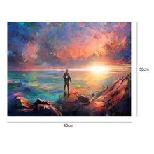 Charger l'image dans la galerie, Ciel de couleur - diamant rond complet - 40x30cm