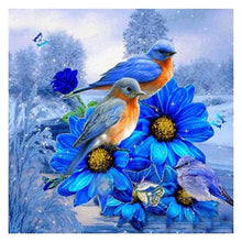 Charger l'image dans la galerie, Oiseaux - diamant rond complet - 30x30cm