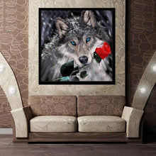 Charger l'image dans la galerie, wolf- Round Diamond Painting 30*30
