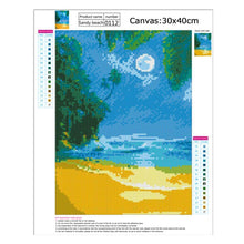 Charger l'image dans la galerie, Marée de lune - diamant rond plein - 40x30cm