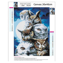 Charger l'image dans la galerie, Oiseau - diamant rond complet - 40x30cm