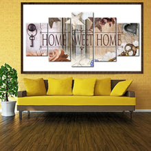 Charger l'image dans la galerie, 5pcs/set sweet home - peinture en diamant ronde - 95x45cm