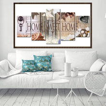 Charger l'image dans la galerie, 5pcs/set sweet home - peinture en diamant ronde - 95x45cm