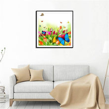 Charger l'image dans la galerie, Papillon - diamant rond complet - 30x30cm