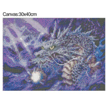 Charger l'image dans la galerie, Dragon - peinture en diamant complet - 30x40cm