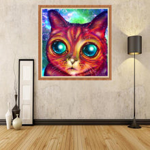 Charger l'image dans la galerie, Chat - diamant rond complet - 30x30cm