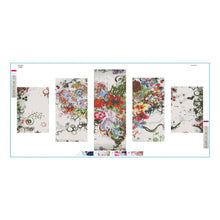 Charger l'image dans la galerie, Coeur - en forme 5 - photos - diamant rond complet - 95x45cm