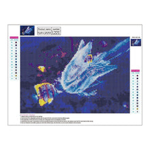 Charger l'image dans la galerie, Ensemble de méduses Hyaline - diamant rond complet - 40x30cm