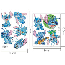 Charger l'image dans la galerie, 2pcs dessin animé bricolage diamant dessin autocollant