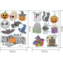 Charger l'image dans la galerie, 2pcs Halloween DIY Diamant Dessin Autocollants