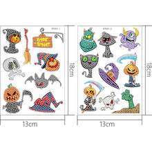 Charger l'image dans la galerie, 2pcs Halloween DIY Diamant Dessin Autocollants