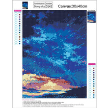 Charger l'image dans la galerie, Pluie de météores - diamant rond complet - 40x30cm