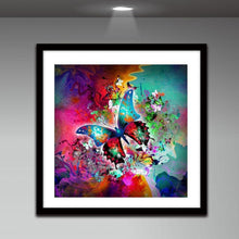 Charger l'image dans la galerie, Papillon - diamant rond complet - 30x30cm