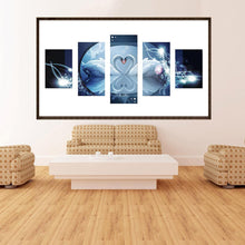 Charger l'image dans la galerie, 5pcs/set swans - peinture complète en diamant - 95x45cm