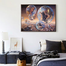 Charger l'image dans la galerie, Château de rêve - diamant rond complet - 40x30cm