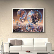 Charger l'image dans la galerie, Château de rêve - diamant rond complet - 40x30cm