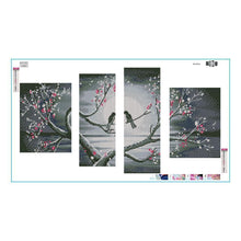 Charger l'image dans la galerie, 4pcs/set birds - peinture complète en diamant - 80x45cm