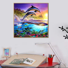 Charger l'image dans la galerie, Dolphin - peinture complète de diamant de perceuse - 30x30cm