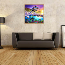 Charger l'image dans la galerie, Dolphin - peinture complète de diamant de perceuse - 30x30cm