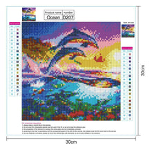 Charger l'image dans la galerie, Dolphin - peinture complète de diamant de perceuse - 30x30cm