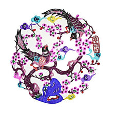 Charger l'image dans la galerie, Prune magpine - diamant rond complet - 30x30cm