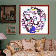 Charger l'image dans la galerie, Prune magpine - diamant rond complet - 30x30cm