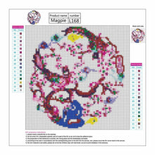 Charger l'image dans la galerie, Prune magpine - diamant rond complet - 30x30cm