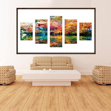 Charger l'image dans la galerie, 5pcs/décor set - peinture en diamant ronde - 95x45cm