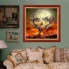 Charger l'image dans la galerie, Arbre d’Halloween - diamant rond complet - 30x30cm